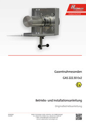 Bühler technologies GAS 222.30 Ex2 Betriebs Und Installationsanleitung