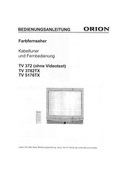 Orion TV 5176TX Bedienungsanleitung
