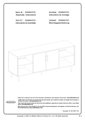 Walker Edison W58BMHP2D Montageanleitung