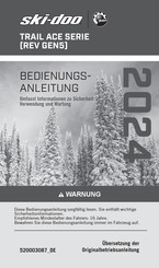 BRP ski-doo TRAIL ACE GEN5 2024 Serie Bedienungsanleitung