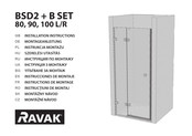 RAVAK BSD2 + B SET 90 R Montageanleitung