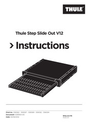 Thule Step Slide Out V12 Montageanleitung