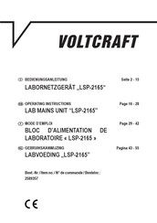VOLTCRAFT LSP-2165 Bedienungsanleitung