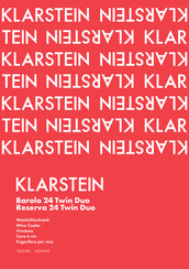 Klarstein Reserva 24 Twin Duo Bedienungsanleitung