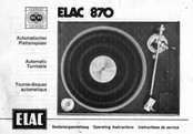 ELAC 870 Bedienungsanleitung