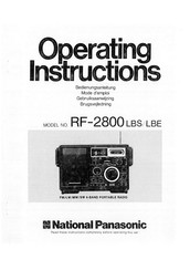 Panasonic RF-2800 LBE Bedienungsanleitung