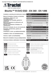Tractel Blocfor R EVO ESD EN 360 Bedienungsanleitung