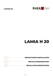RHÉA-FLAM LAMIA H 20 Installationsanleitung