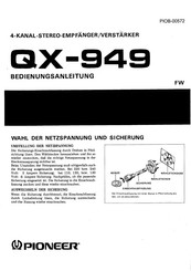 Pioneer QX-949 Bedienungsanleitung