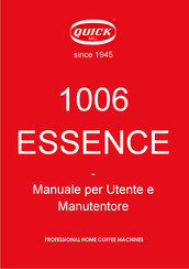 Quick Mill 1006 ESSENCE Handbuch