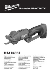 Milwaukee M12 BLPRS Originalbetriebsanleitung
