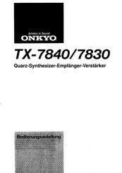 Onkyo TX-7830 Betriebsanleitung