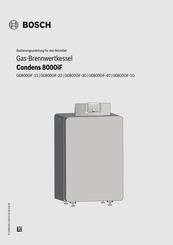 Bosch Condens 8000iF-15 Bedienungsanleitung Für Den Betreiber