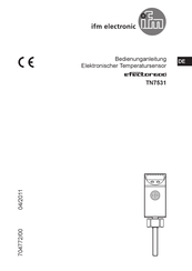 IFM Electronic efector 600 TN7531 Bedienungsanleitung