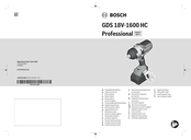 Bosch GDS 18V-1600 HC Professional Originalbetriebsanleitung