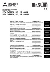 Mitsubishi Electric Mr.SLIM PEAD-SM71JAL Installationshandbuch