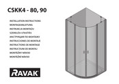 RAVAK CSKK4 - 80 Montageanleitung