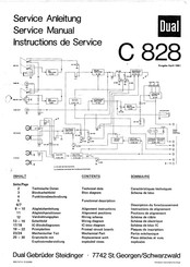 Dual C 828 Serviceanleitung