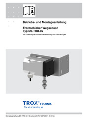 Trox Technik DS-TRD-02 Betriebs- Und Montageanleitung