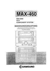 Samsung MAX-460 Bedienungsanleitung