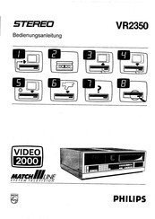 Philips VIDEO 2000 MATCH III VR2350 Bedienungsanleitung