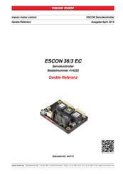 maxon motor ESCON 36/3 EC Bedienungsanleitung