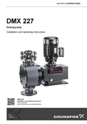 Grundfos DMX 227 Montage- Und Betriebsanleitung