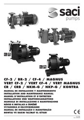 Saci pumps VERT MAGNUS CR Installations- Und Wartungsanleitung
