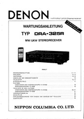 Denon DRA-325R Wartungsanleitung
