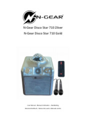N-Gear Disco Star 710 Zilver Benutzerhandbuch