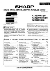 Sharp VZ-1600HBR Serviceanleitung
