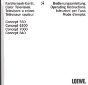 Loewe Concept 7000 Bedienungsanleitung