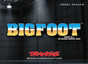 Traxxas BIGFOOT 36034-8 Bedienungsanleitung