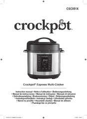 Crock-Pot CSC051X Bedienungsanleitung