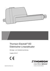 THOMSON Electrak XD48-B055 Montage-Und Installationsanleitung