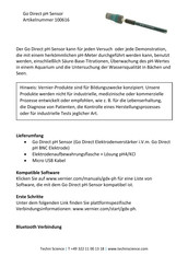 Vernier Go Direct Bedienungsanleitung