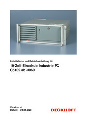 Beckhoff C5102-0060 Installation Und Betriebsanleitung