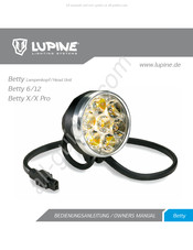 Lupine Betty 12 Bedienungsanleitung