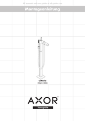 HANSGROHE AXOR Citterio 39451000 Montageanleitung