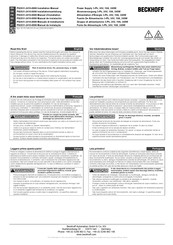 Beckhoff PS2031-2410-0000 Installationsanleitung