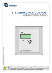 Zehnder Pumpen RCC COMFORT Gebrauchsanleitung