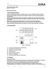 Gira 2158 00 Bedienungsanleitung