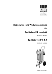SCHNEIDER DRUCKLUFT D 040 086 Bedienungs- Und Wartungsanleitung