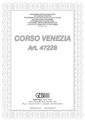 Gessi CORSO VENEZIA 47228 Montageanleitung