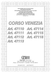 Gessi CORSO VENEZIA 47112 Montageanleitung