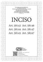 Gessi INCISO 58142 Montageanleitung