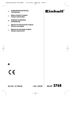 EINHELL BG-SP 2768 Originalbetriebsanleitung