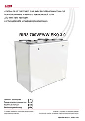 Salda RIRS 700VE/VW EKO 3.0 Bedienungsanleitung