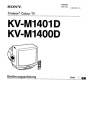 Sony Trinitron KV-M1400D Bedienungsanleitung