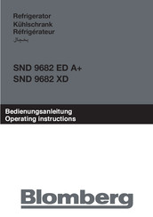 Blomberg SND 9682 ED A+ Bedienungsanleitung